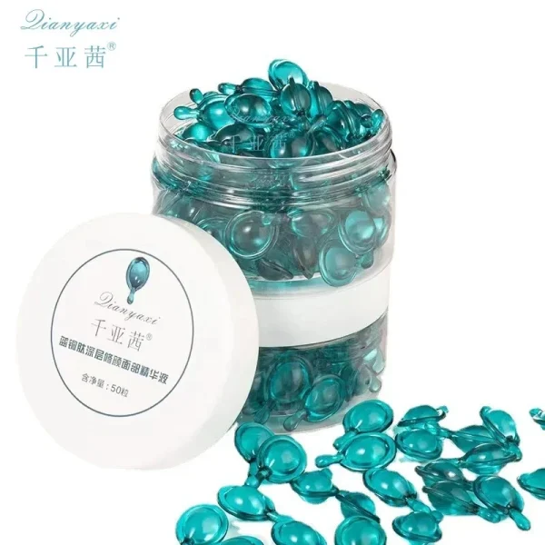 50PCS Blue Copper Peptide Capsule Face Serum