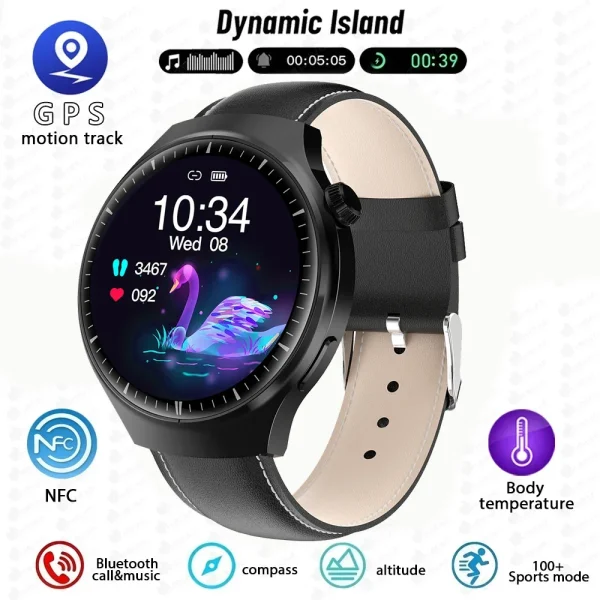 LEMDIOE L81 Men Smart Watch Military Bluetooth Call
