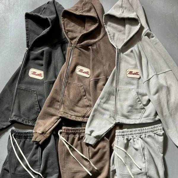 American street solid color casual wear cotton oversized